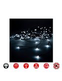 Cortina LED icicle 40 Leds easy-connect 2x0,5m, 12 tiras, blanco cálido/frio, IP44 (interior/exterior)