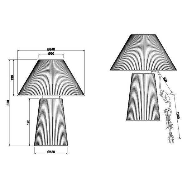 Lampe de Table Papier Recyclé ANEA...