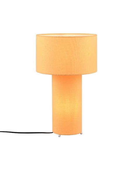Lámpara de sobremesa moderna BALE pantalla textil amarillo apagada