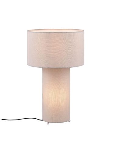 Lampe de table en textile gris BALE,...