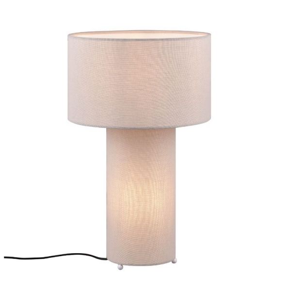 Lampe de table en textile gris BALE,...