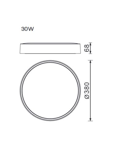 Plafonnier LED CUMBUCO II CCT Noir...