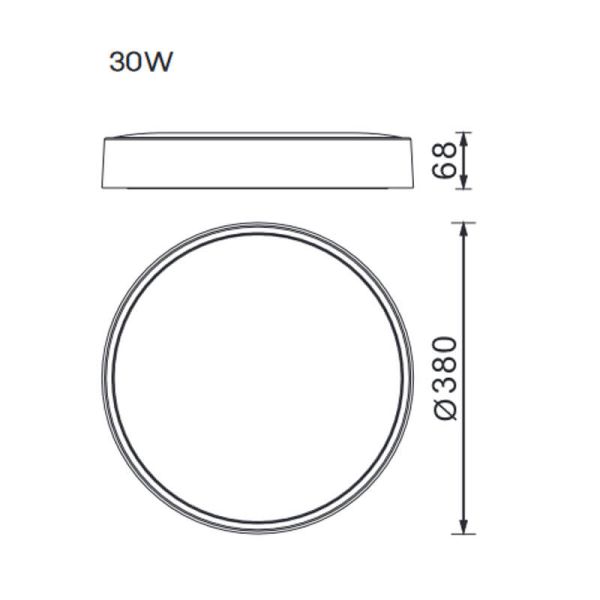 Plafonnier LED CUMBUCO II CCT Noir...