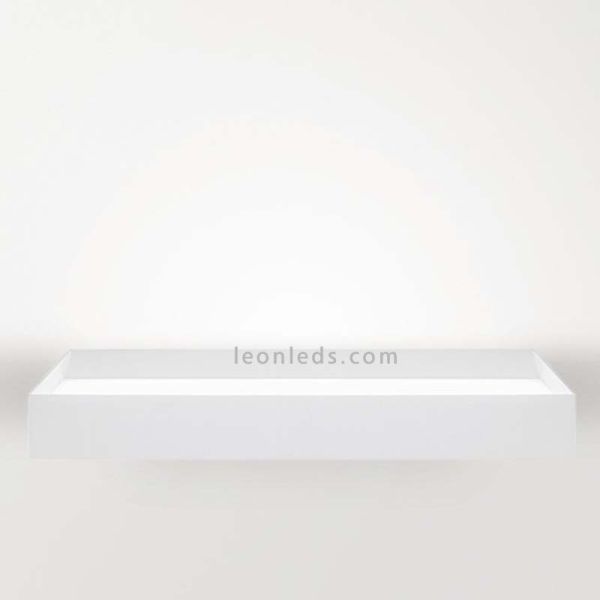 Aplique de Pared Led Rec Blanco 37.5W -ArkosLight- regulables | LeonLeds