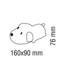 Lámpara portátil infantil, luz de noche perrito CHARLIE 1,5W, CCT 3000-6000K, de ABS + HIPS + Silicona
