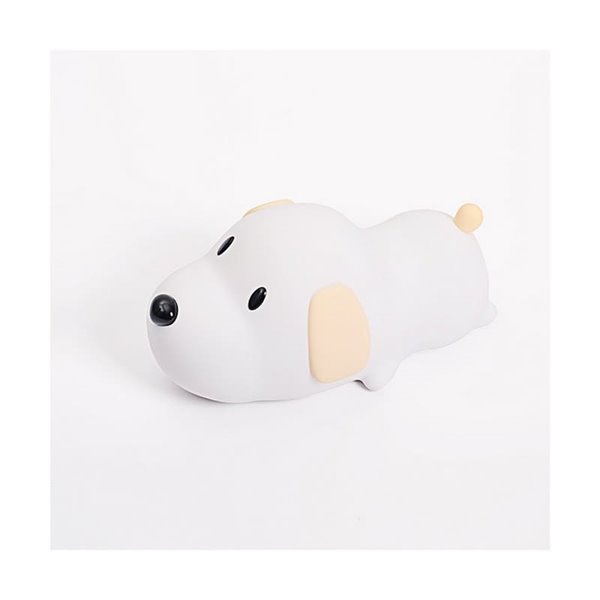 Lámpara portátil infantil, luz de noche perrito CHARLIE 1,5W, CCT 3000-6000K, de ABS + HIPS + Silicona