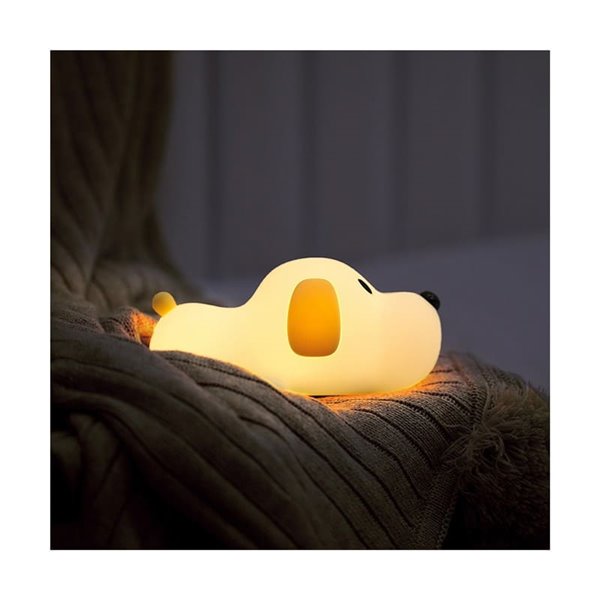 Lámpara portátil infantil, luz de noche perrito CHARLIE 1,5W, CCT 3000-6000K, de ABS + HIPS + Silicona
