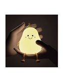 Lampe enfant portable, veilleuse poire souriante HANSEL 1W, ABS + HIPS + Silicone RGB