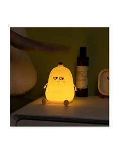 Luz noturna LED infantil banana MERLIN 1W, com luz quente, feita de ABS + HIPS + Silicone 2