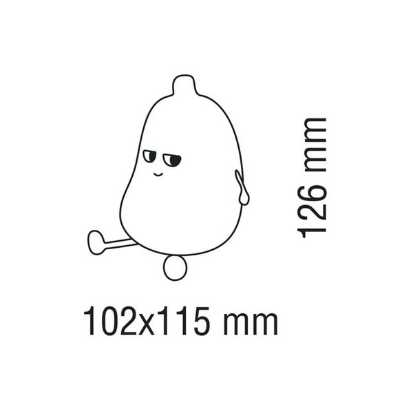 Luz de noche LED infantil plátano MERLIN 1W, con luz cálida, de ABS + HIPS + Silicona