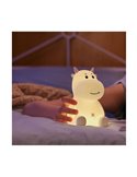 Luz infantil de noche LED, vaquita MICAELA, 1,2W, RGB, de ABS + HIPS + Silicona