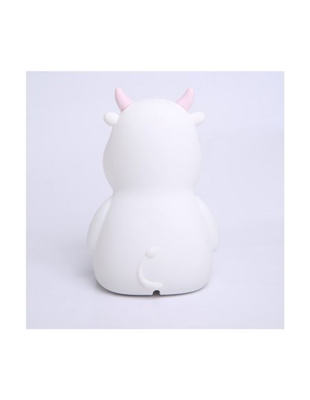 Luz infantil de noche LED, vaquita MICAELA, 1,2W, RGB, de ABS + HIPS + Silicona