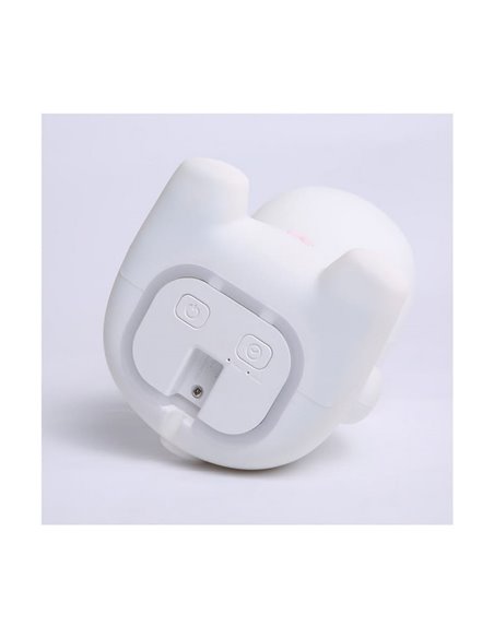 Luz infantil de noche LED, vaquita MICAELA, 1,2W, RGB, de ABS + HIPS + Silicona