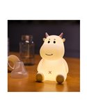 Luz infantil de noche LED, vaquita MICAELA, 1,2W, RGB, de ABS + HIPS + Silicona