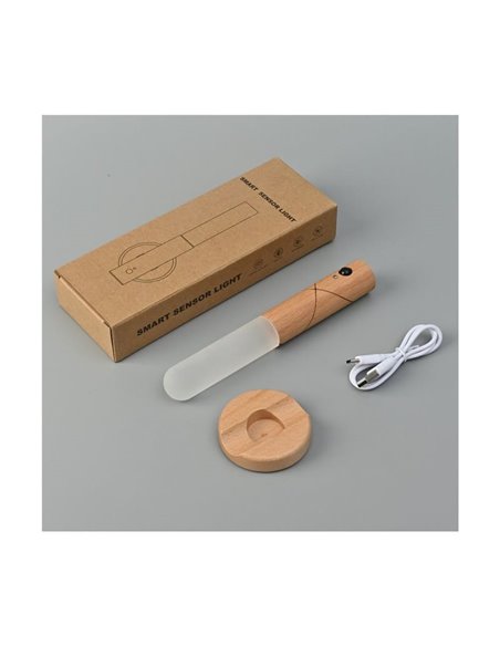 Lámpara portátil/Aplique de pared/Sobremesa/Linterna LED con sensor PIR e imanes ROD, 1W, 100Lm CCT