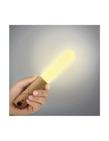 Lâmpada portátil/candeeiro de parede/mesa/lanterna LED com sensor PIR e ímanes ROD, 1W, 100Lm CCT