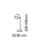 Flexo portátil/Aplique/Linterna LED 4 en 1 CAMALEON, 6W 330Lm, CCT 3000-4000-5500K, 24º, blanco/negro
