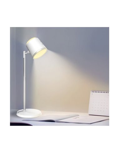Flexografia portátil/luz de parede/lanterna LED 4 em 1 CAMALEON, 6W 330Lm, CCT 3000-4000-5500K, 24º, branco/preto