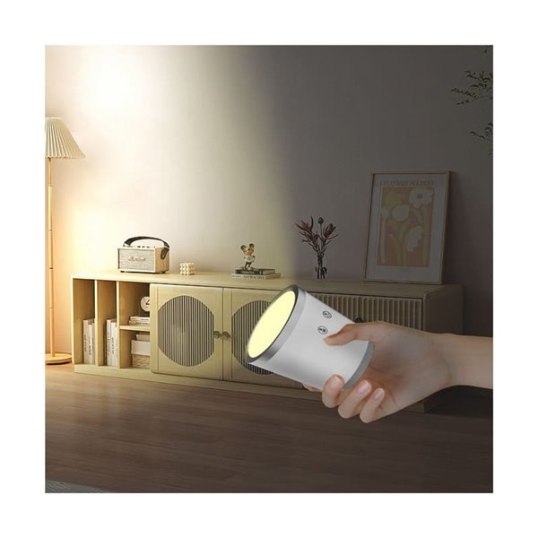 Flexo portátil/Aplique/Linterna LED 4 en 1 CAMALEON, 6W 330Lm, CCT 3000-4000-5500K, 24º, blanco/negro