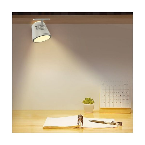 Flexo portátil/Aplique/Linterna LED 4 en 1 CAMALEON, 6W 330Lm, CCT 3000-4000-5500K, 24º, blanco/negro