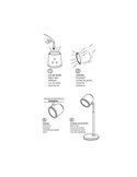 Flexo portátil/Aplique/Linterna LED 4 en 1 CAMALEON, 6W 330Lm, CCT 3000-4000-5500K, 24º, blanco/negro