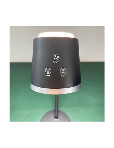 Flexo portátil/Aplique/Linterna LED 4 en 1 CAMALEON, 6W 330Lm, CCT 3000-4000-5500K, 24º, blanco/negro