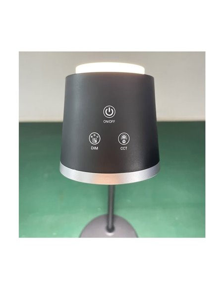 Flexo portátil/Aplique/Linterna LED 4 en 1 CAMALEON, 6W 330Lm, CCT 3000-4000-5500K, 24º, blanco/negro