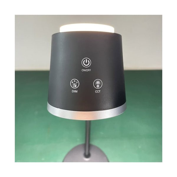 Flexo portátil/Aplique/Linterna LED 4 en 1 CAMALEON, 6W 330Lm, CCT 3000-4000-5500K, 24º, blanco/negro