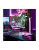 Flexo LED GAMER con luz de colores en su estructura, 10W 450Lm, CCT RGB Dimable blanco, con base para ccargar y microfono integr
