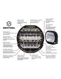 Faro LED Sentinel 9'' Black con Luz de Posición Blanca y Ambar - Máxima Potencia y Diseño Moderno R112 R7