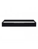 Aplique de Pared Led Rec Negro 37.5W -ArkosLight- regulables | LeonLeds