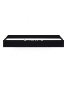 Aplique de Pared Led Rec Negro 37.5W -ArkosLight- regulables | LeonLeds