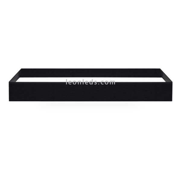 Aplique de Pared Led Rec Negro 37.5W -ArkosLight- regulables | LeonLeds