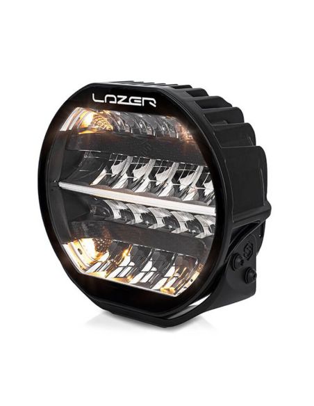 Phare LED noir Sentinel 9'' avec feu de position blanc et ambre - Puissance maximale et design moderne R112 R7