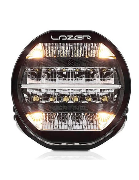 Farol Sentinel 9'' LED Preto com Luz de Posição Branca e Âmbar - Potência Máxima e Design Moderno R112 R7