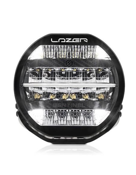 Farol Sentinel 9'' LED Preto com Luz de Posição Branca e Âmbar - Potência Máxima e Design Moderno R112 R7