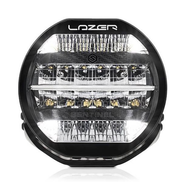 Phare LED noir Sentinel 9'' avec feu de position blanc et ambre - Puissance maximale et design moderne R112 R7