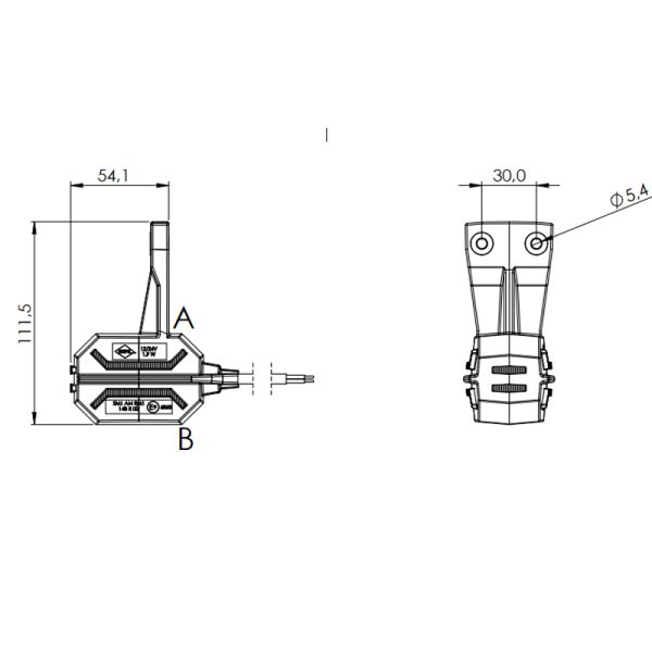 Mesures Galibo LED avec support Flexible Dragon 3 Lumières 12V 24V SM1 AM RM1