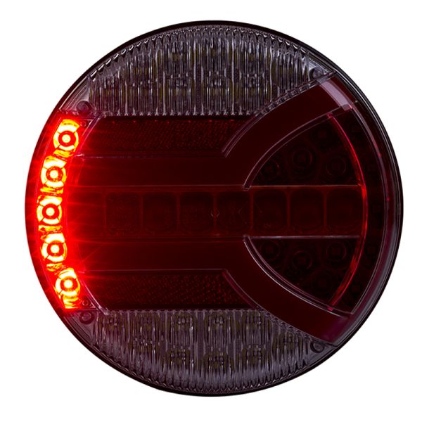 Marcha Atras de Piloto LED redondo con luz Posición, Intermitente, Freno, Niebla y Marcha atrás 5 Funciones