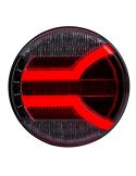 Piloto LED redondo con luz Posición, Intermitente, Freno, Niebla y Marcha atrás 5 Funciones Homologación F1, 2a, R1, S1, AR E9