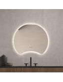 Miroir LED GÜELL Demi-Lune Rétroéclairé Triple Touch CCT | LéonLeds