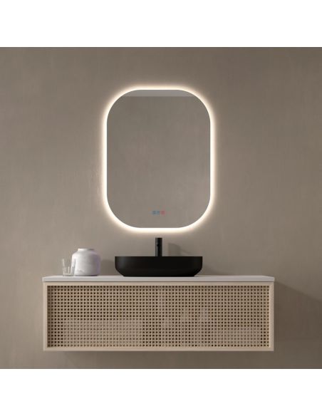 Espelho CUENCA Retroiluminado LED Triplo Toque CCT 3000K-6000K | LeonLeds