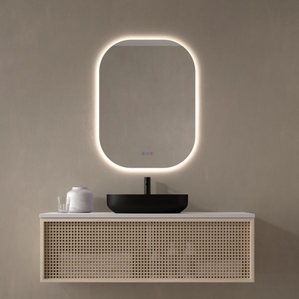 Miroir LED CUENCA rétroéclairé Triple Touch CCT 3000K-6000K | LeonLeds