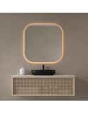 Espelho CUENCA Retroiluminado LED Triplo Toque CCT 3000K-6000K | LeonLeds