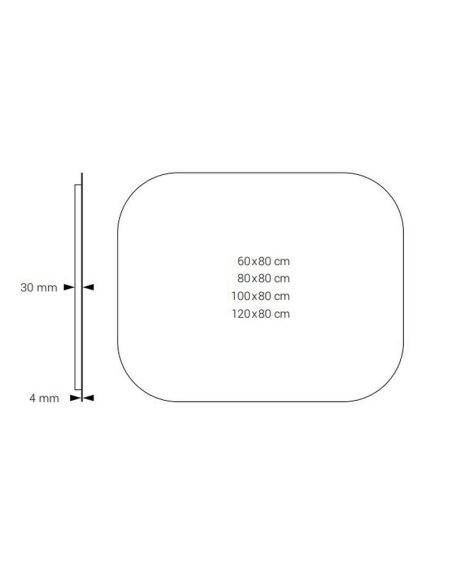 Espelho CUENCA Retroiluminado LED Triplo Toque CCT 3000K-6000K | LeonLeds