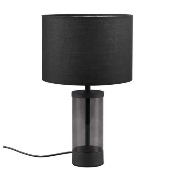 Tischlampe GRAZIA Stoffschirm Weiß...