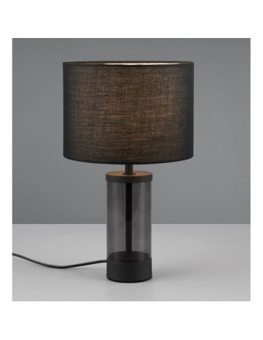 Tischlampe GRAZIA Stoffschirm Weiß...