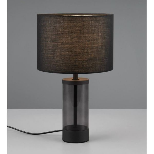 Tischlampe GRAZIA Stoffschirm Weiß...