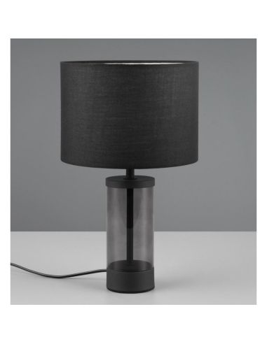 Tischlampe GRAZIA Stoffschirm Weiß...