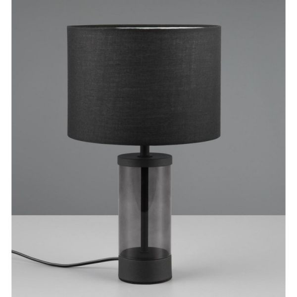 Tischlampe GRAZIA Stoffschirm Weiß...